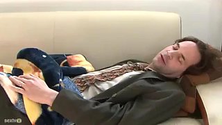 Secretary in nylons w older father figure boss: Blowjob, Doggy  Cowgirl Porn