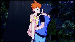 Misty (kasumi) And I Have Intense Sex In The Park At Night. - Pokemon Hentai