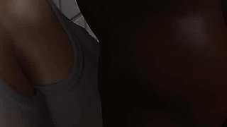 Tifa's Dark Haven: Asian Girl with Huge Tits Sucking BBC and Got Covered in Cum in the Toilet - Episode 22