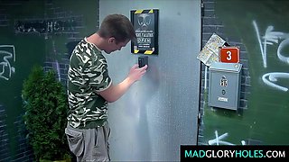 2 Pretty Slim Sub Sluts Squirt Like Crazy While Horny Soldiers Fuck Them Hard In Glory-hole Club