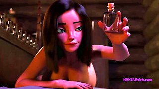 Mystic Temptations: First Anal Try for Petite Magician Babe Exclusive Anime Sex