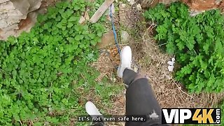 Abandoned Building Sex - Casey Nohrman Fucked Hard No Panties in Front of Boyfriend