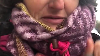 Flashing My Tit with Rock Hard Nip in Fucking Filthy Weather