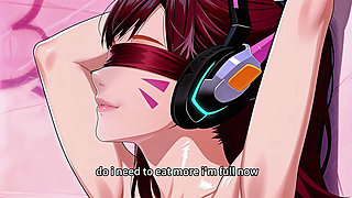 60 Frames, 1080p, D.va the Second Episode, the Innocent and Adorable Dva, Along with a Perfect Artful Oral Sex Scene. Blowjob,
