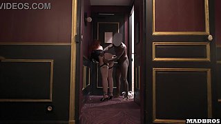 Hefty Backside French Ginger-haired Gets Humped & Creampied Back From A Soiree!!!