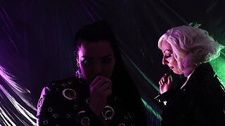 Smoking Fetish - Lesbian slowly masturbation with smoke - Arya Grander and Dredda Dark