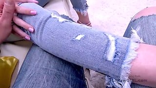 Blonde 21yo Model Gets Fucked Hard in Casting Audition - Closeup Pussy Action