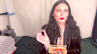 Miss Ffw Enjoys a Cigarette in Her New Pvc Outfit