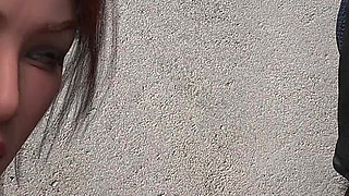 Innocent Waitress Got Her Mouth Fucked by a Dirty Biker