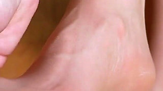 Nylon Heel Tease - Close-up Asmr Soft Stocking Rubbing Gentle Tugging Sounds