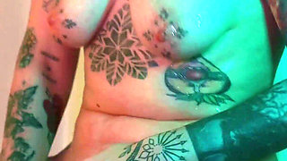 Bath Ritual Turns to Hard Dildo Riding & Intense Orgasm