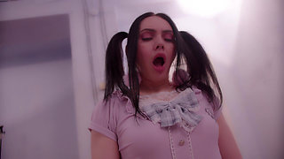 Broad Fucks to Her Macho in the Ass