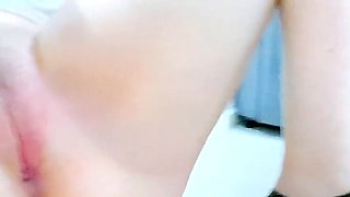 Germ Phobia Teen: Tweezer Play on Her Tight Pink Virgin Pussy - Close Up Amateur Creampie