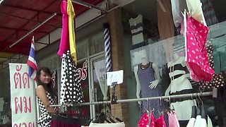 Picking up hairy pussy amateur Thai MILF