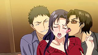 Cougar, group sex, hentai