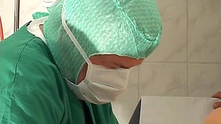 Insatiable Mature Patient Drained in Medical Exam Chair