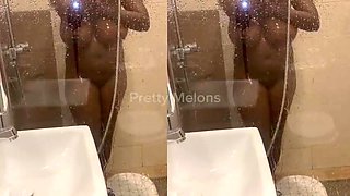 Bathroom time With Teenage Step Sister-in-law BFFs With Large Milk cans and Caramel Honest Redbone Barbie