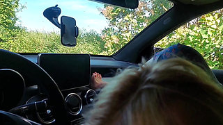 Beautiful Blonde Mature Wife Enjoys Sex in Dress