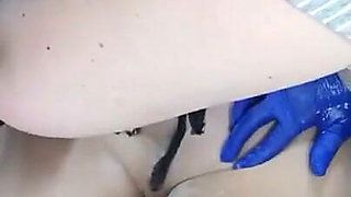 #205(1) Male Waxing. Guy's Ass.