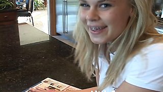 Little Summer Fingering and Orgasm at Kitchen