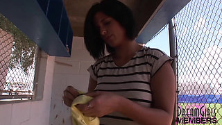 Hot Latina First Timer Bares All in Risky Outdoor Spots