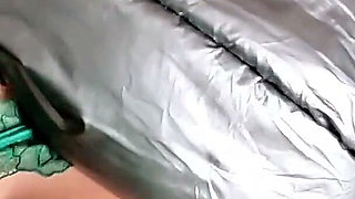 Dominant MILF Glossy Grey Downjacket POV. Deepthroat, Hard Doggy and Double Cum