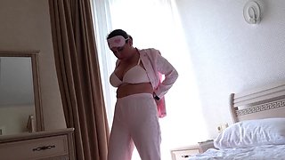 Busty Stepmother And Her Stepdaughter Milk Cock In Threesome