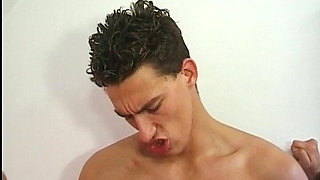 Cum Eating German Babe Banged in a Gang Bang Session