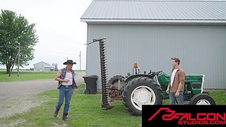 AROUSING Hunk LATINO Farmer Fixes The Tractor And Jock's Booty