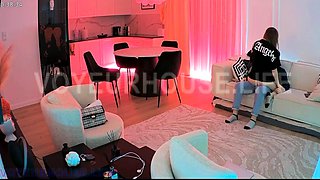 Amateur latin caught by hidden cam