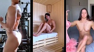 Sexy Babe Athletic Muscular Slut Bikini Nude Flex