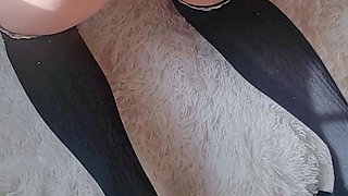 Tight sweet clit and ass solo toy fun