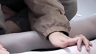 Hs18-a Girl in Dance Costume Was Tickled.