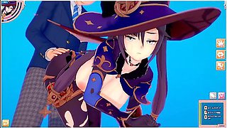 Erotic encounter with a spellbinding anime enchantress