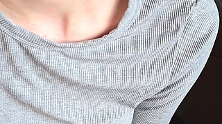 Hot Handjob with Massive Cum on Clothes