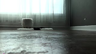 Teen Girl Solo Masturbation and Striptease 24