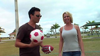 Blondie COUGAR Gets Picked Up At the Park and Gets Young Stiffy Slammed into Her Vulva SQF