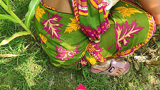 Outdoor my Hot Young Bhabhi and me