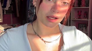 Webcam amateur tasha sky entertains a voyeurs foot fetish w