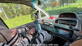 Risky Sex with a Hitchhiker in the Middle of the Forest
