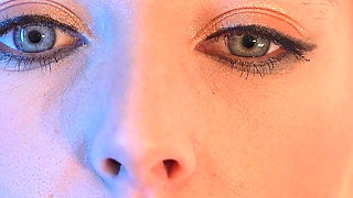 Sensual Close up Smoking with Petite Girl