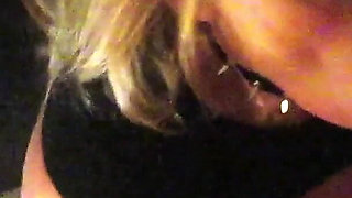 Blonde Orgasming with His Cock in Her Mouth