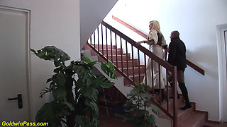 Extreme big boob German milf rough anal fucked by a Brazilian black monster cock