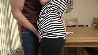 Brunette Amber Nevada Deepthroats Then Rides Ricky Stones White Cock