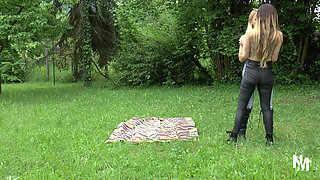 Two Lesbian MILF Playing on a Slave