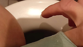 Rubbing my wet horny kinky pussy through my panties, till my roommate is making dinner. Close up wet panties