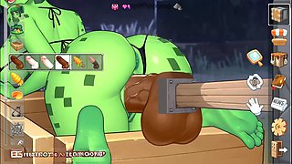 Anime hentai, minecraft animation, hard rough sex