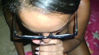 Very wet blowjob from this hottie