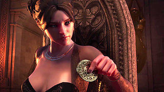 Sensual Dance of a Hot Redhead