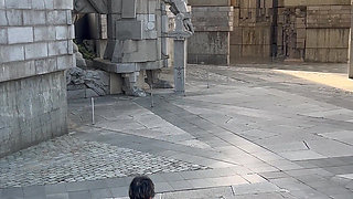 Soviet Monument Sex with the Anal Granny